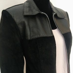 B&J Leather & Suede Jacket, small